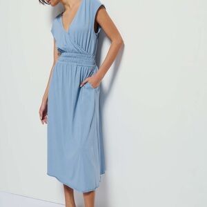 Nation LTD Sky Blue Midi Dress